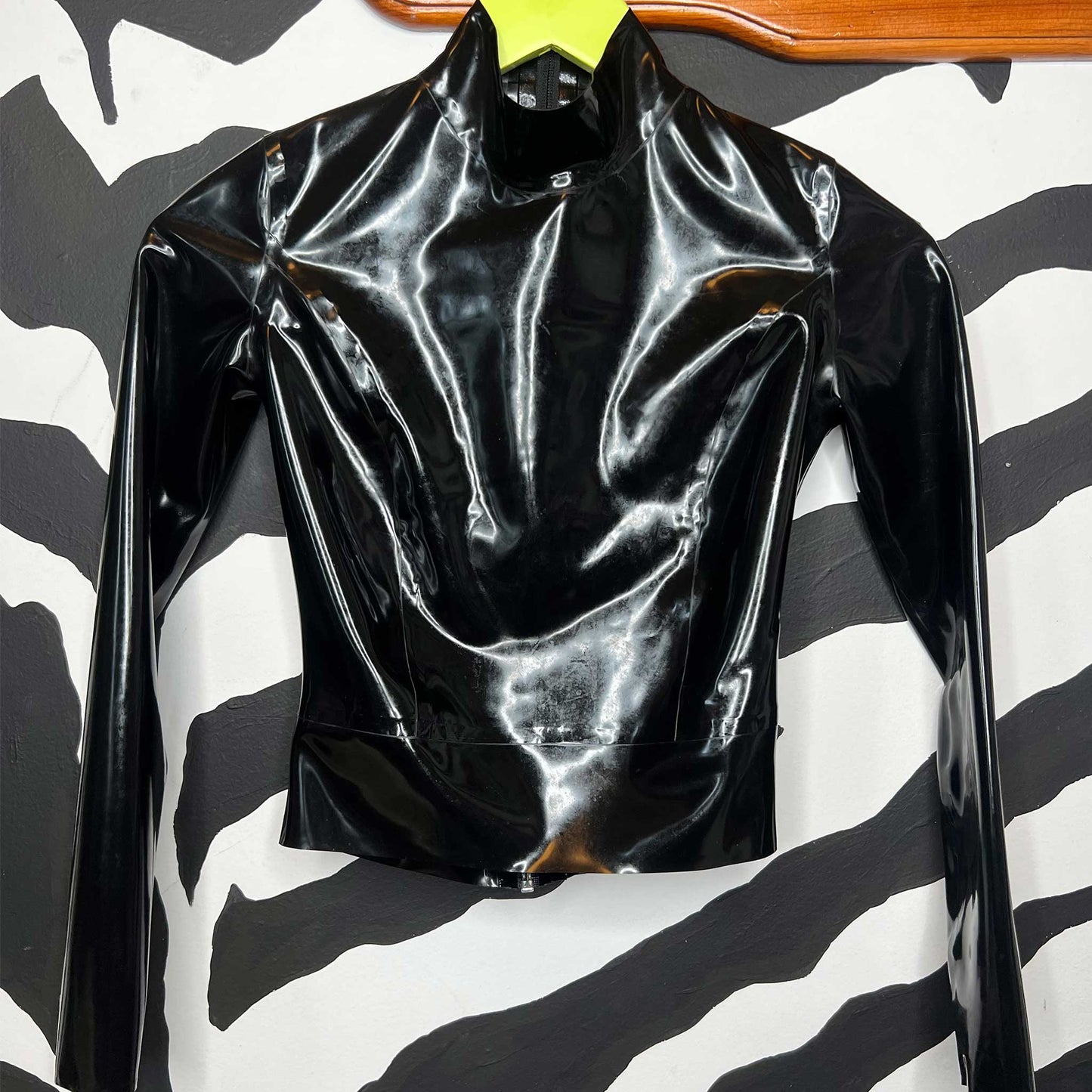 Longsleeve Black Latex Top - Style #1