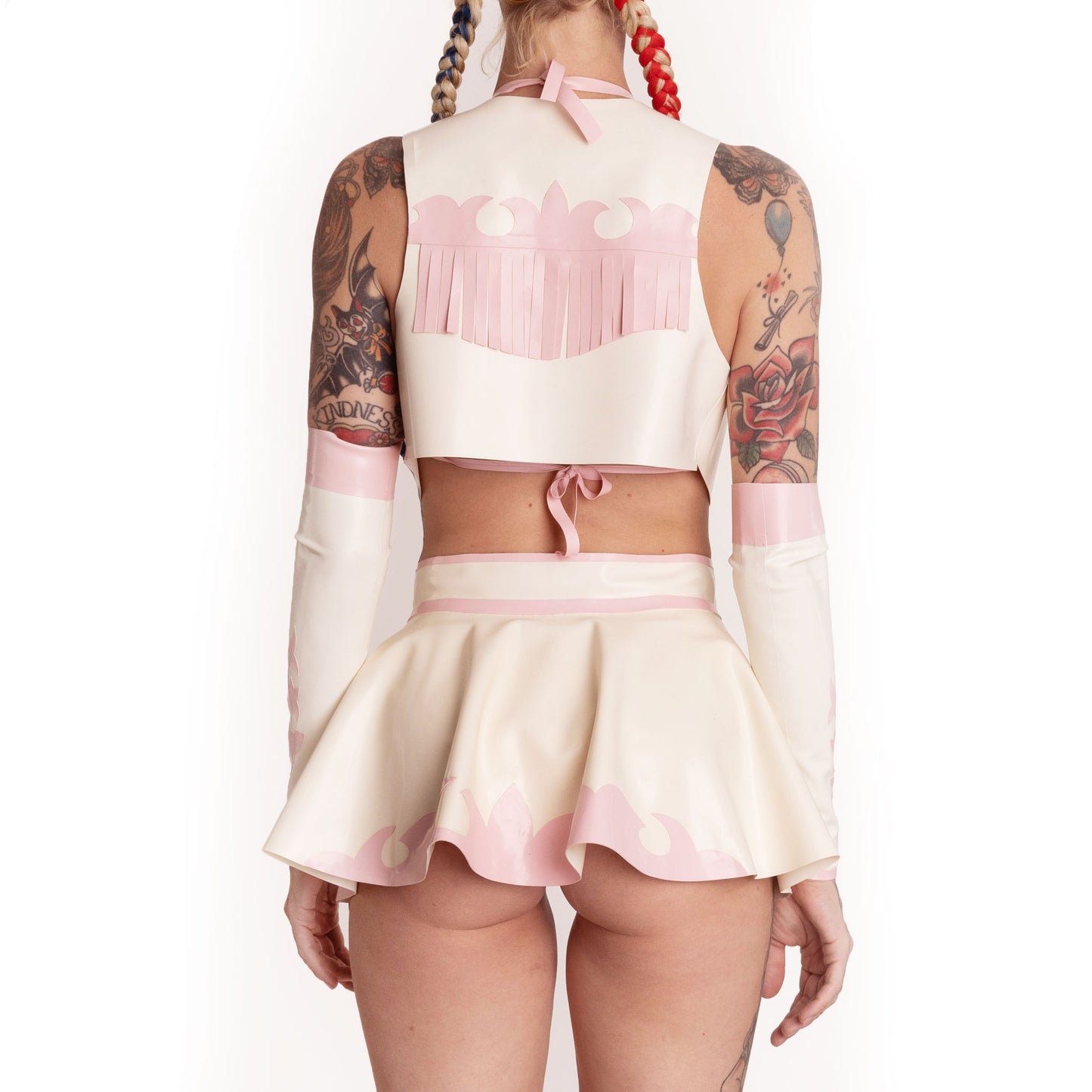 Pink & White Latex Rodeo Queen Set