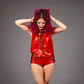 Lace Up Smile Pocket Hotpants