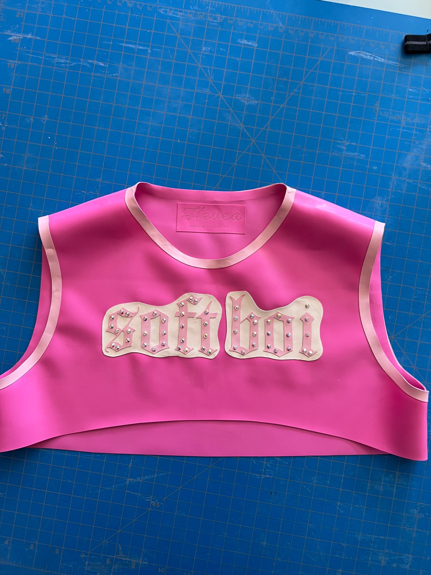 ‘Soft Boi’ Bubblegum Pink Crop Top