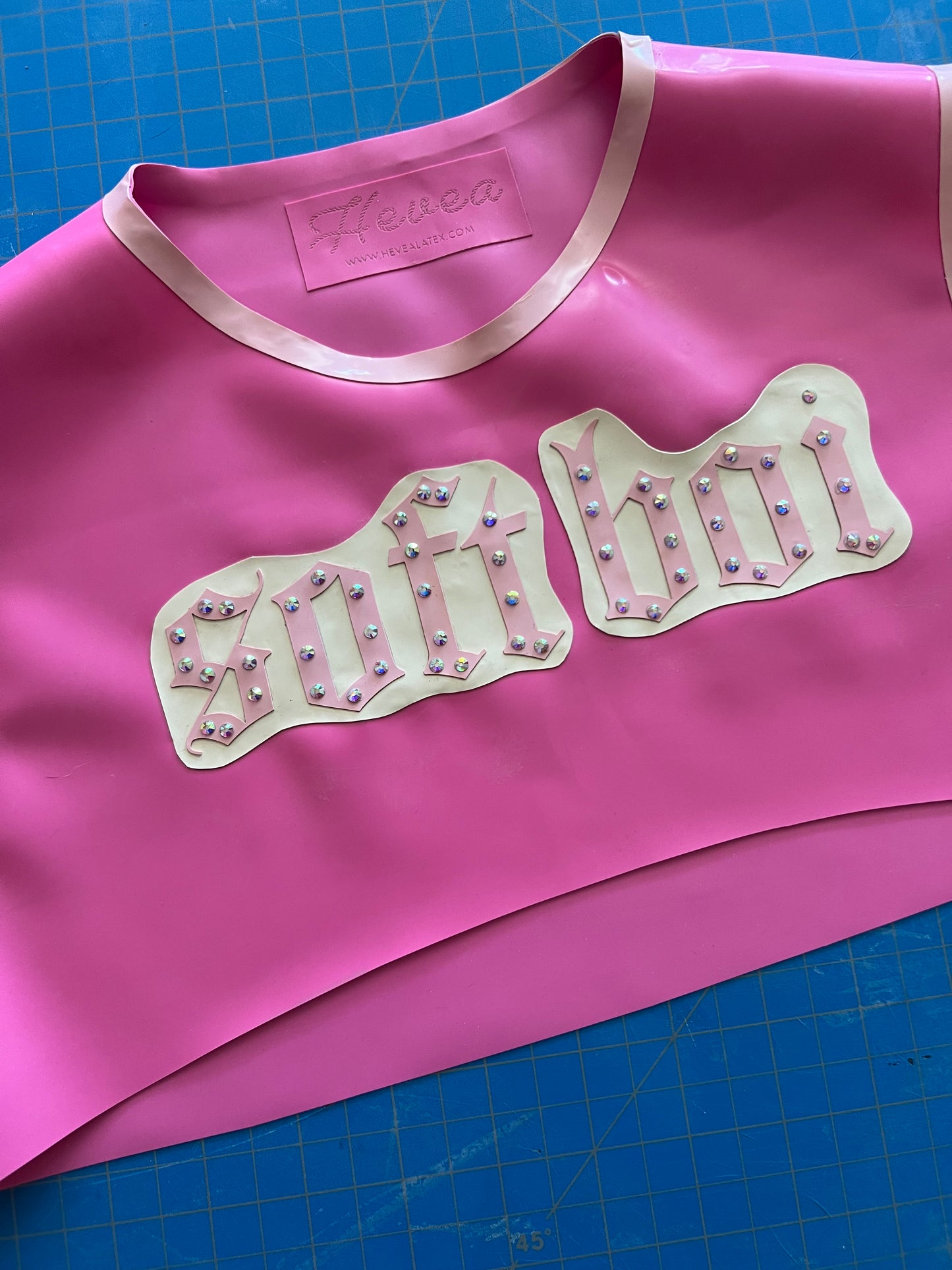 ‘Soft Boi’ Bubblegum Pink Crop Top