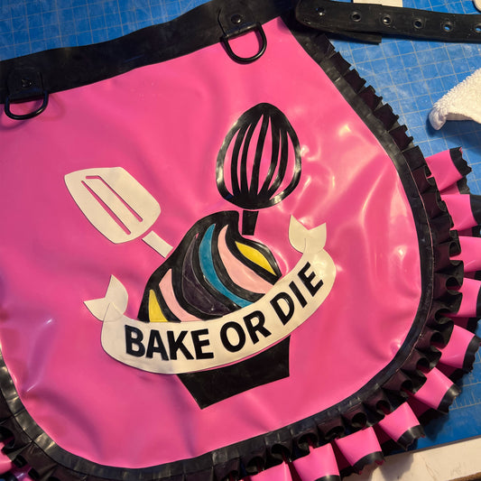 'Bake or Die' Latex Apron and Dress