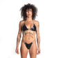 Studded Latex Chain Bra & Thong Set