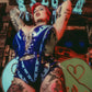 Baby's Saloon Western Cowboy Latex Lace Up Fringe Vest