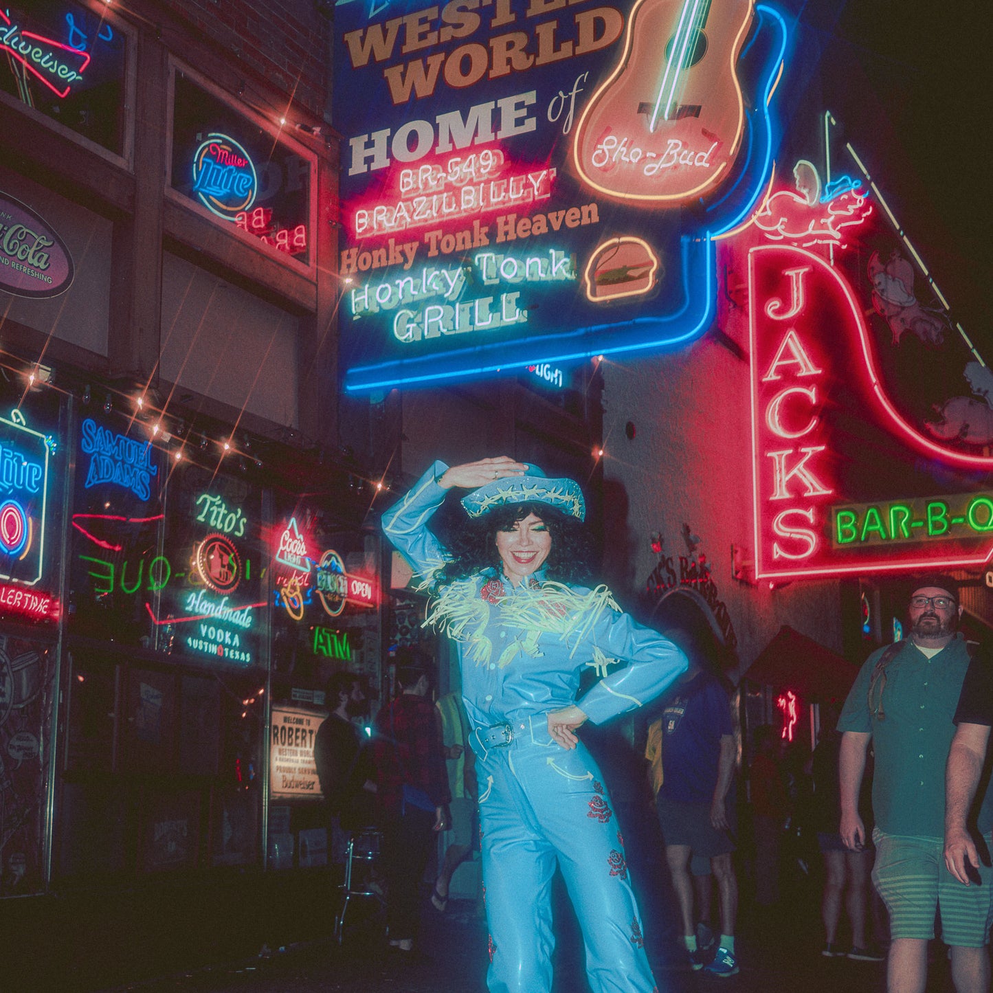 Baby Blue Rhinestone 2-Piece Western Suit