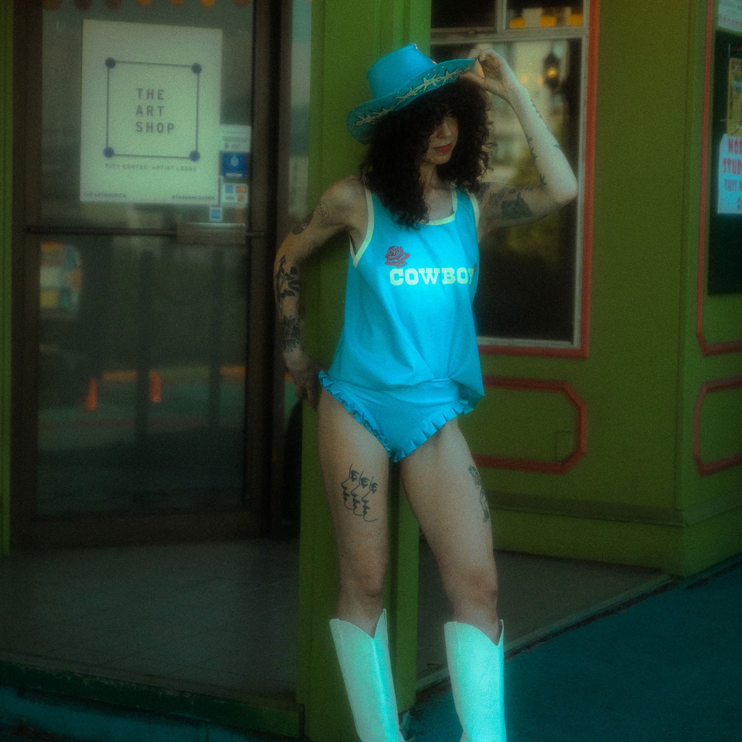 Ruffle Latex Bottoms