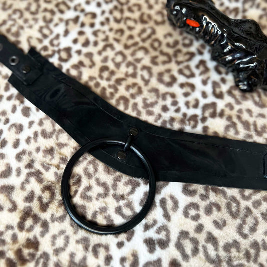 Black O-Ring Latex Collar