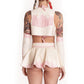 Pink & White Latex Rodeo Queen Set