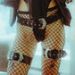 Western Buckle Latex Thigh Cuffs