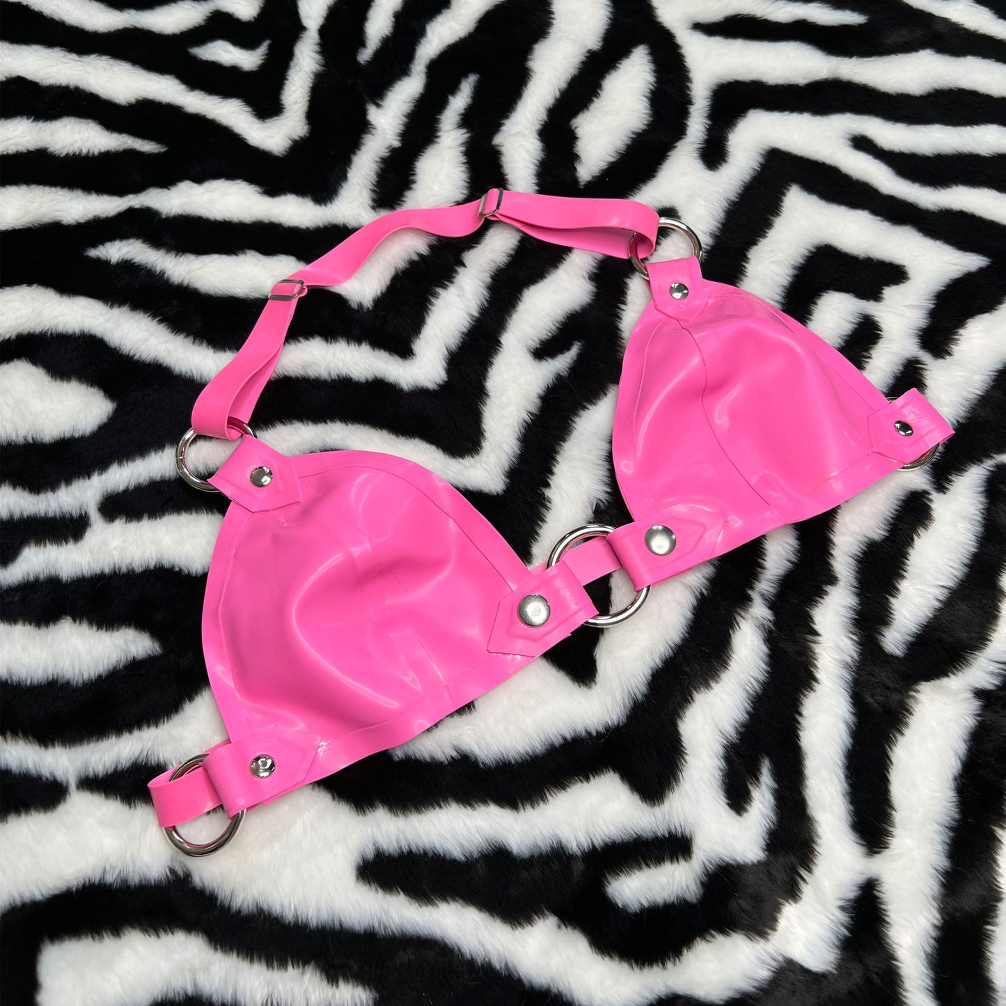 O Ring Latex Bra